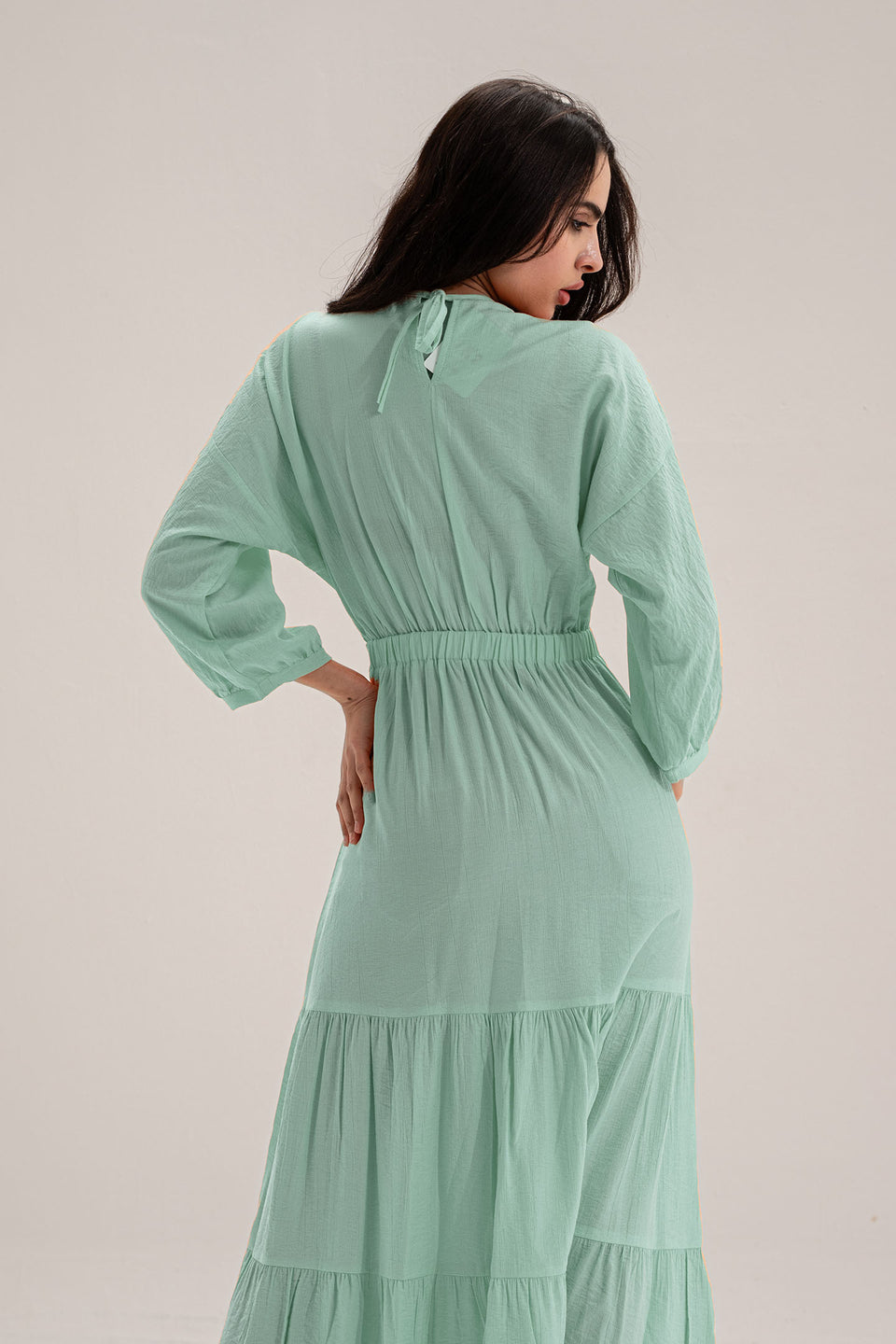 Mint Wrap Summer Dress