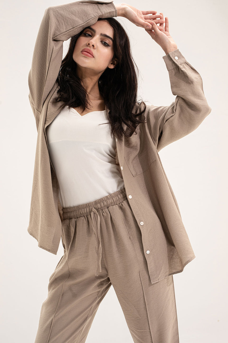 Coffe Linen Comfort Set