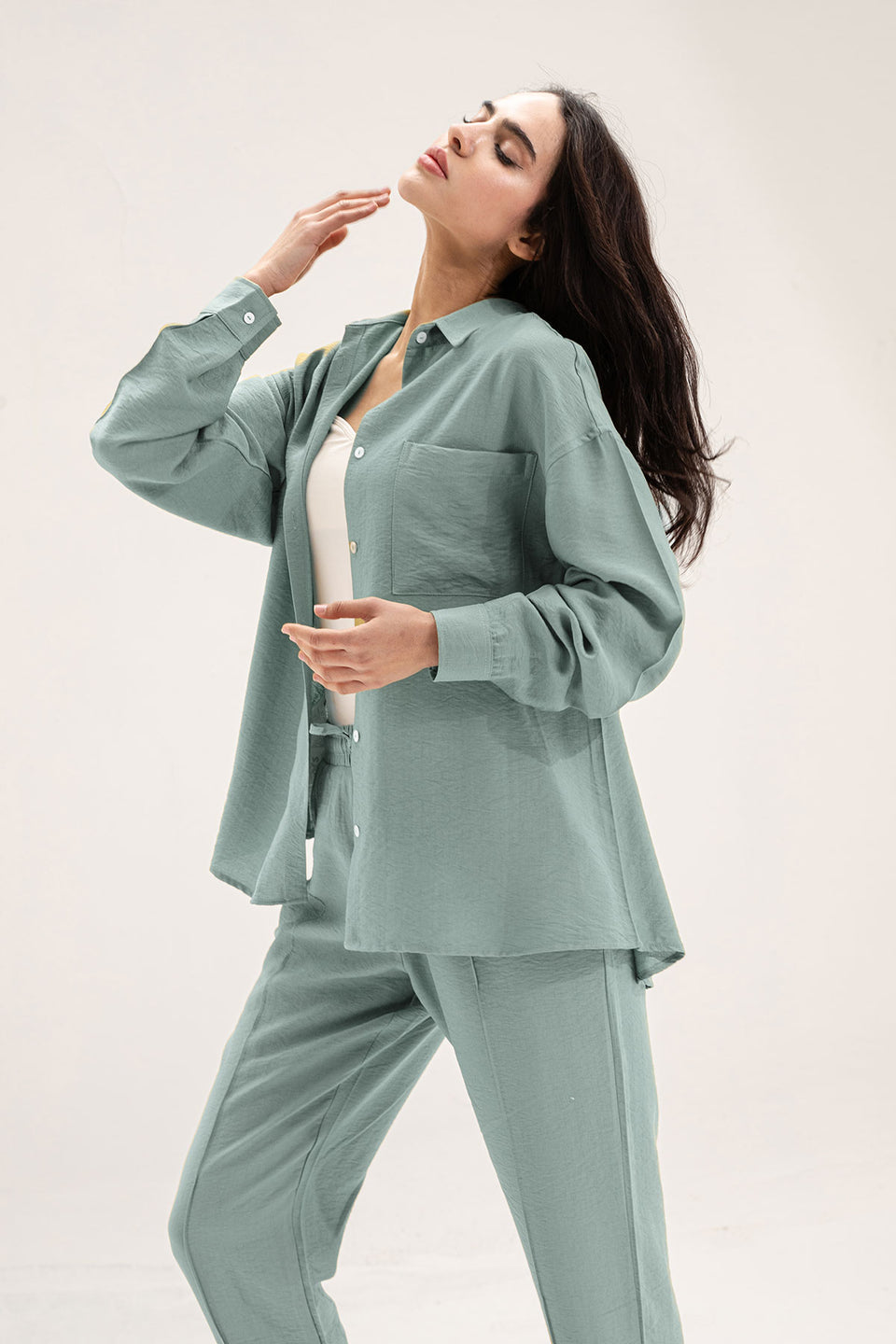 Mint Linen Comfort Set