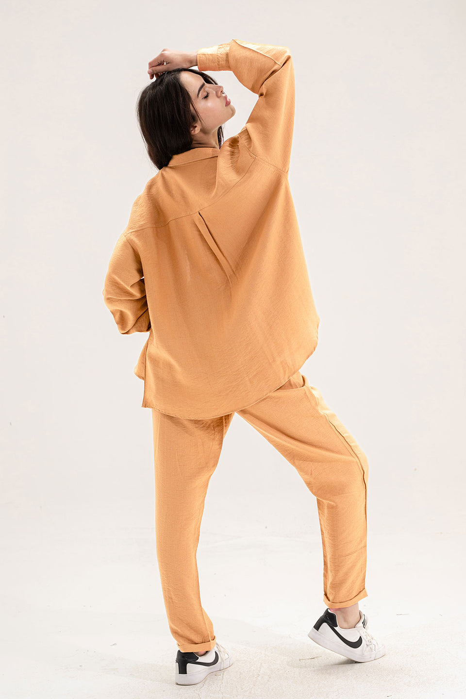 Orange Linen Comfort Set