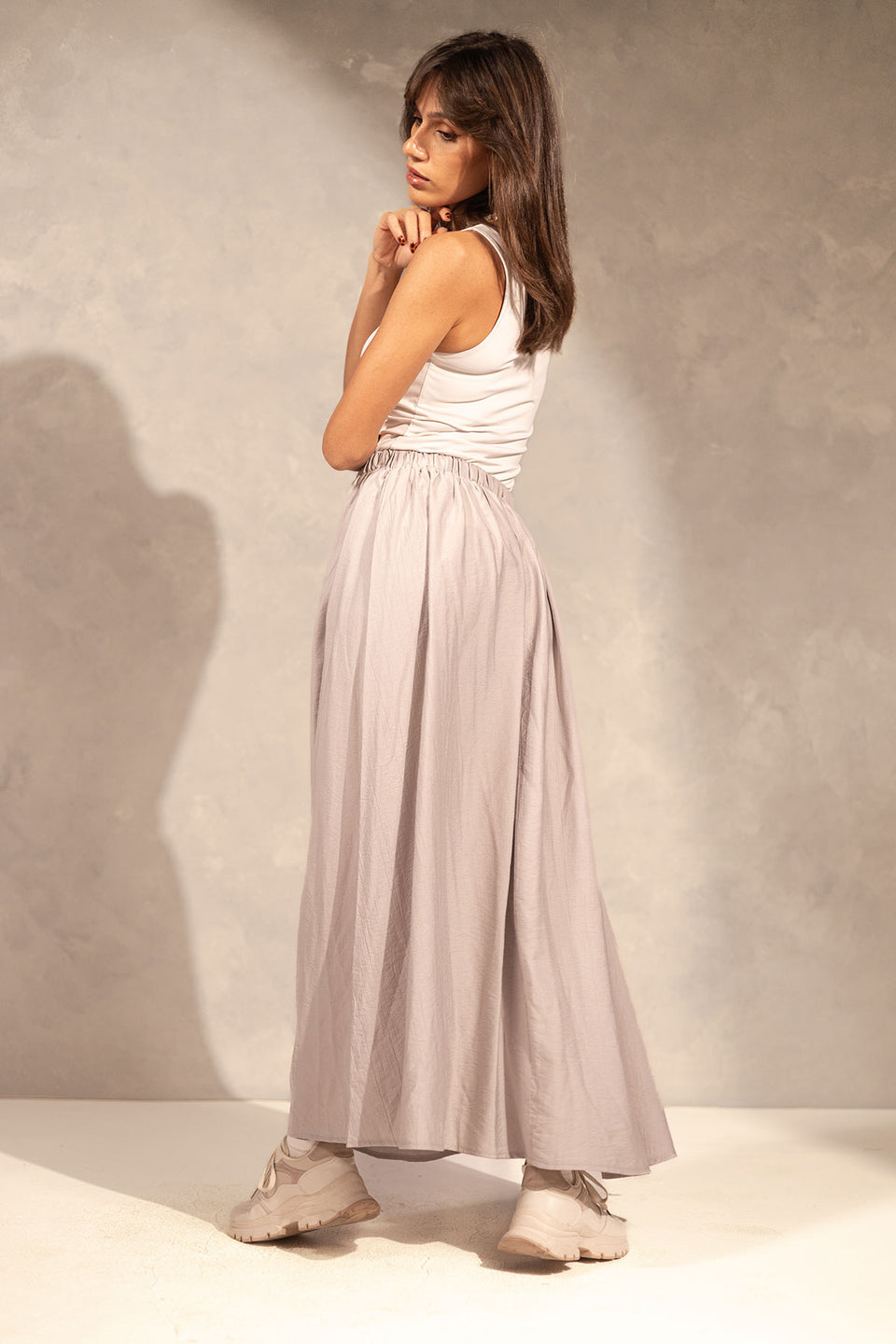 Grey Comfy Skirt