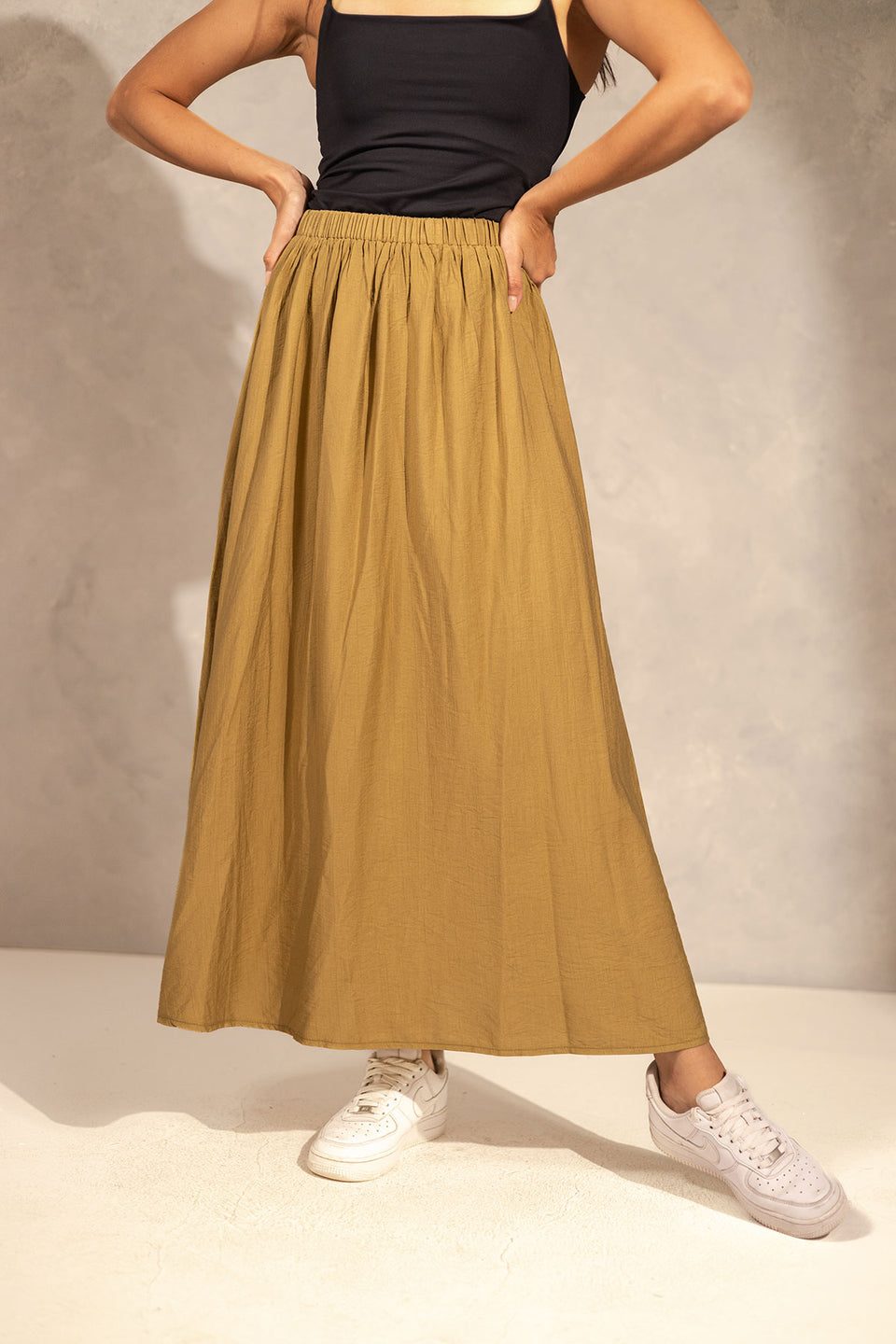 Olive Comfy Skirt