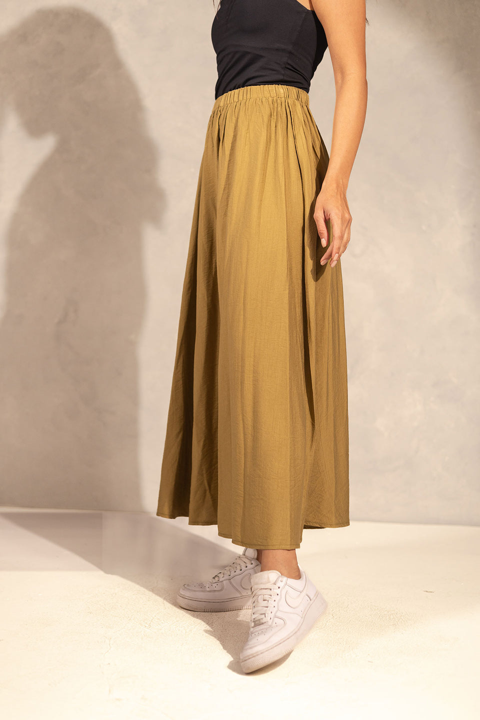 Olive Comfy Skirt