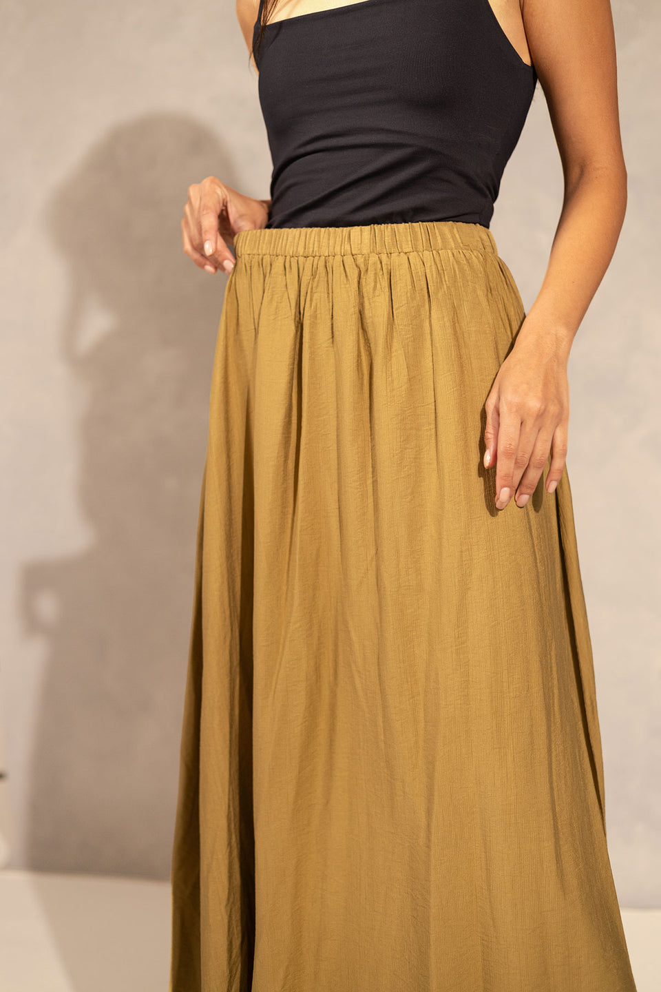 Olive Comfy Skirt