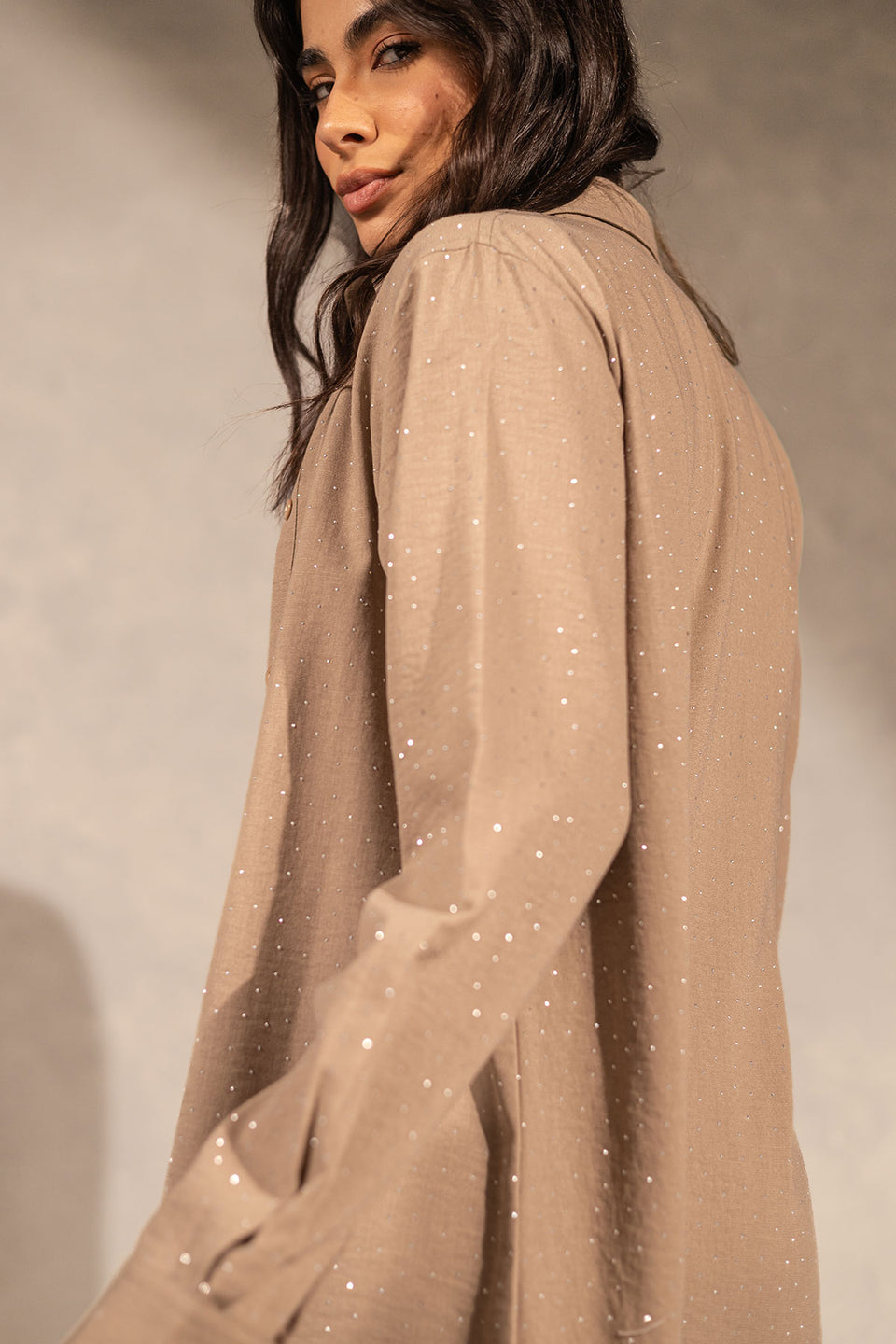 Coffe Glitter Summer Shirt