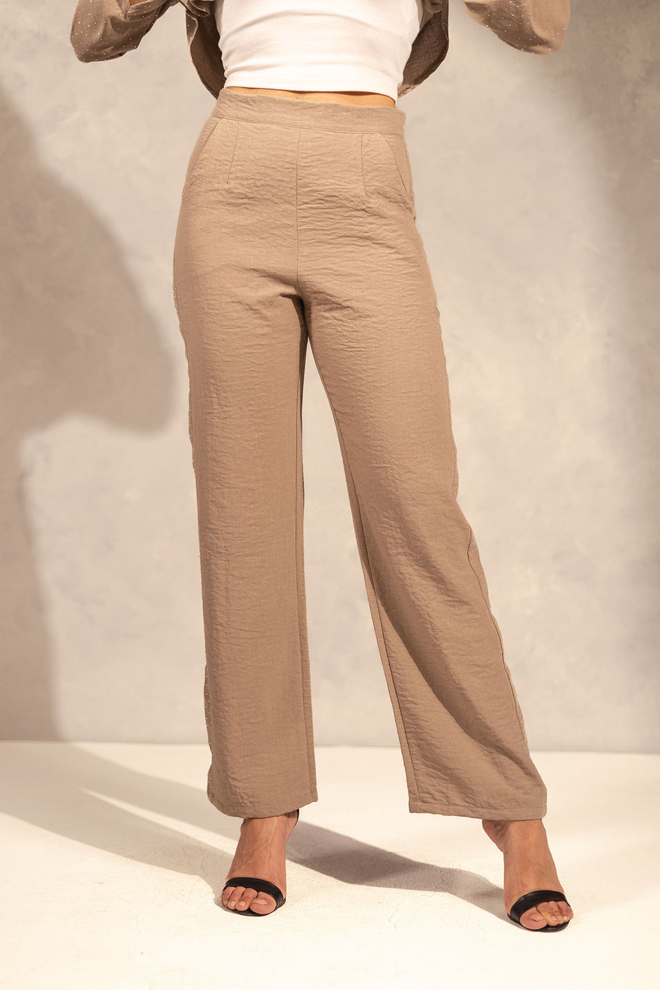 Coffe Glitter Summer Pants