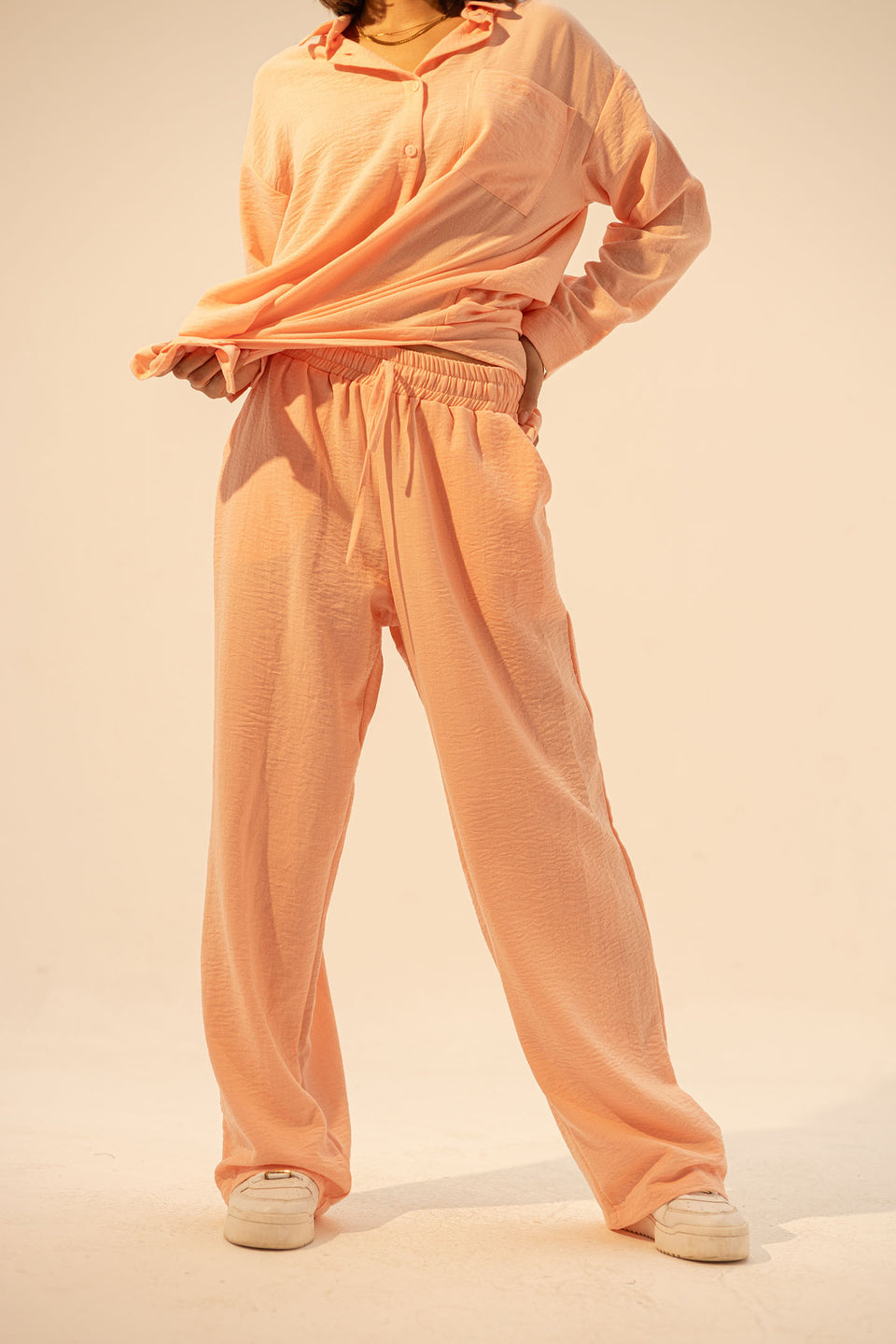 Rose Linen Summer Comfort Pants