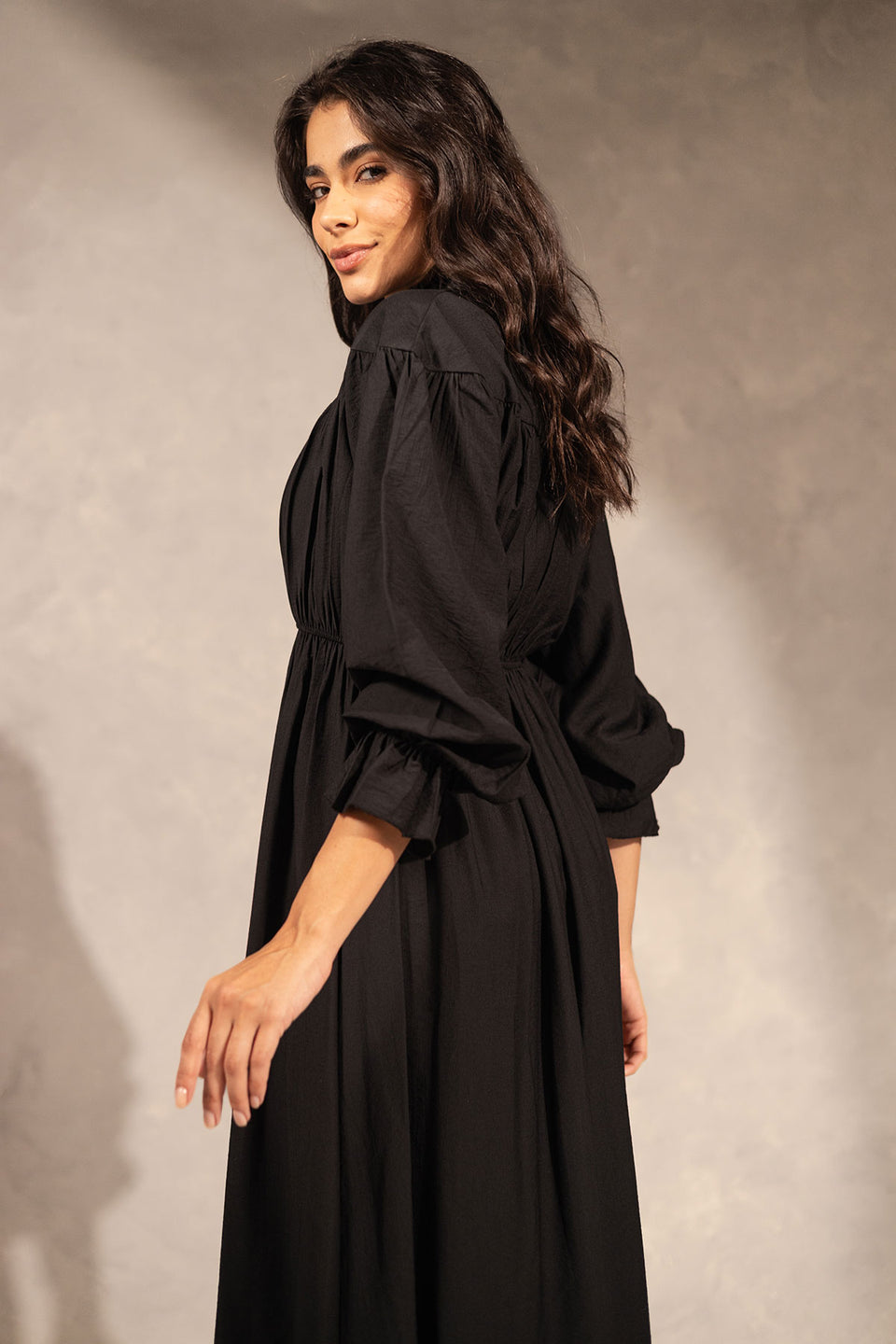 Black Ruffles Summer Dress