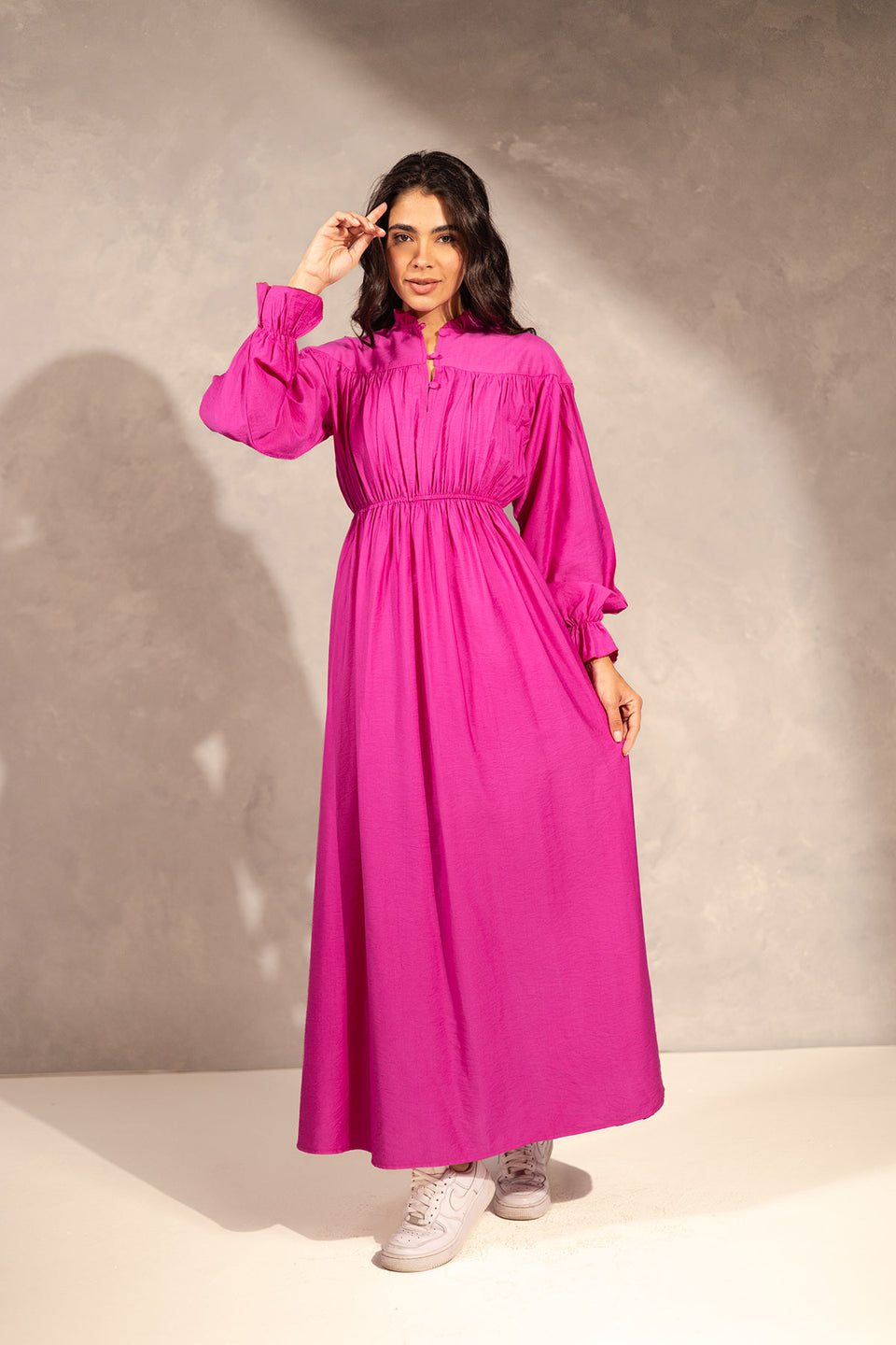Purple Ruffles Summer Dress