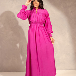 Purple Ruffles Summer Dress