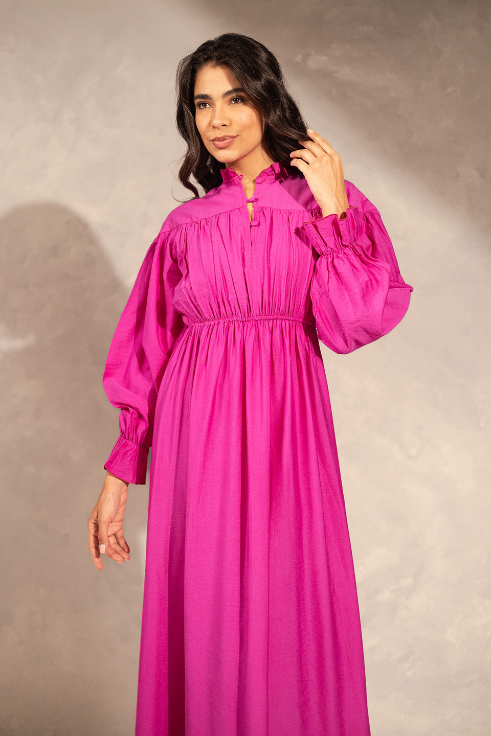 Purple Ruffles Summer Dress