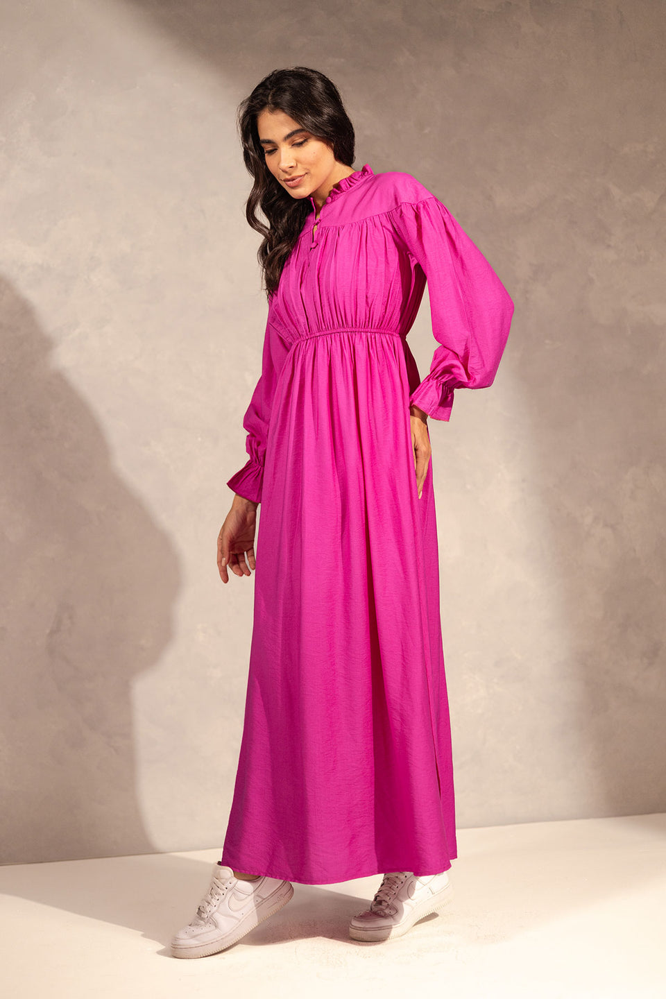 Purple Ruffles Summer Dress