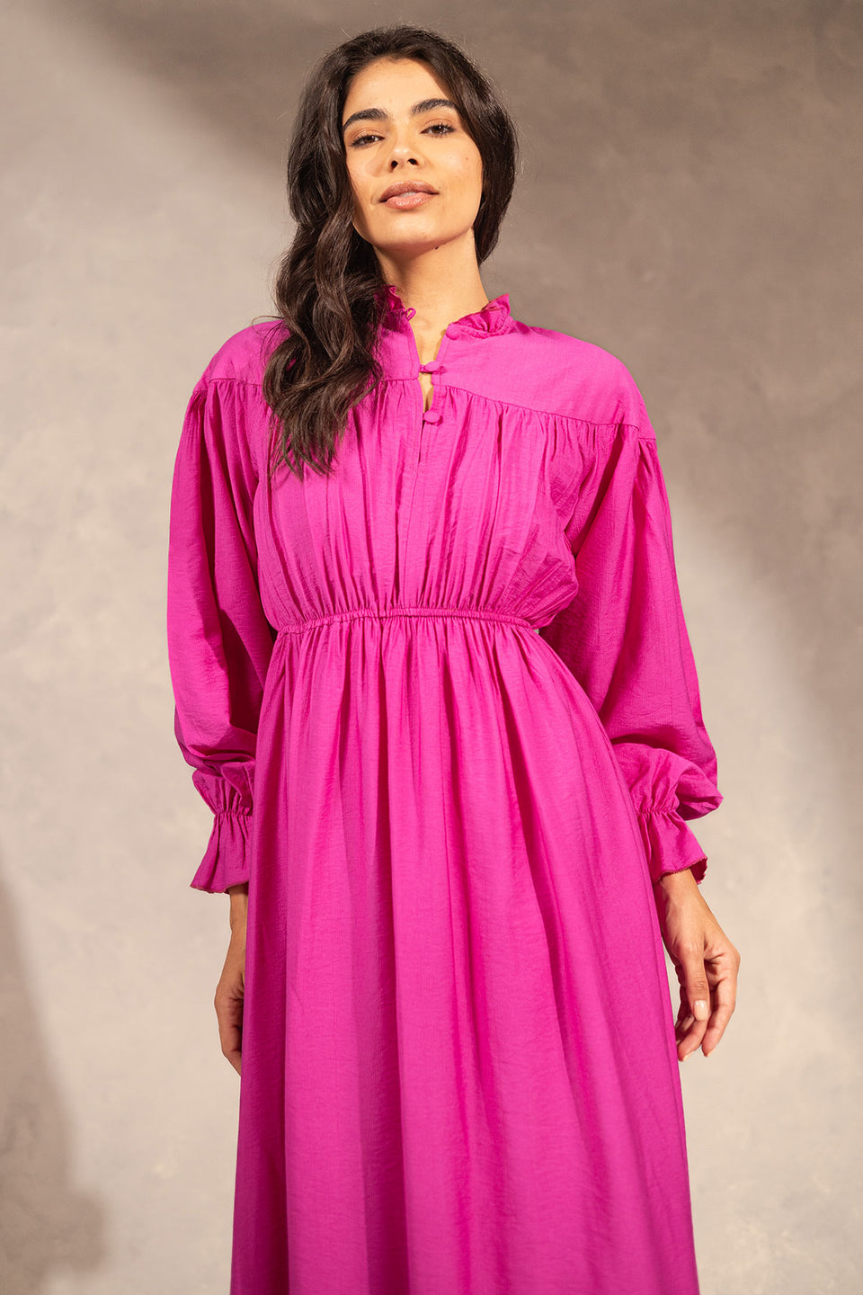 Purple Ruffles Summer Dress