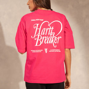 Pink Printed Oversize T-shirt