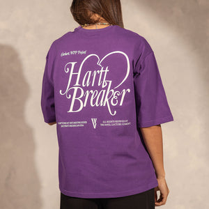 Purple Printed Oversize T-shirt