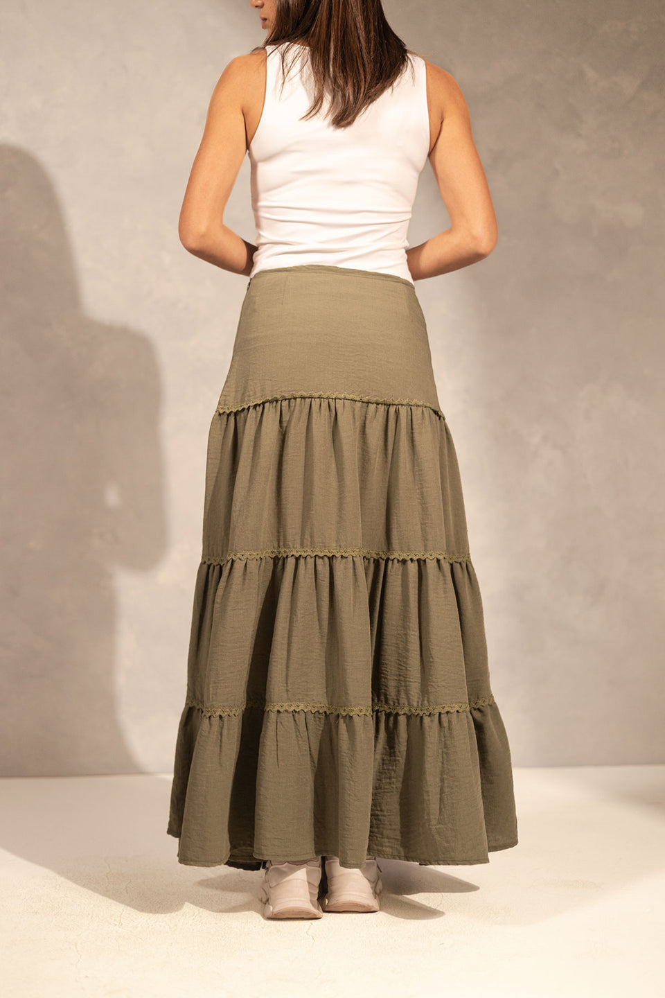 Olive Comfort Summer Skirt