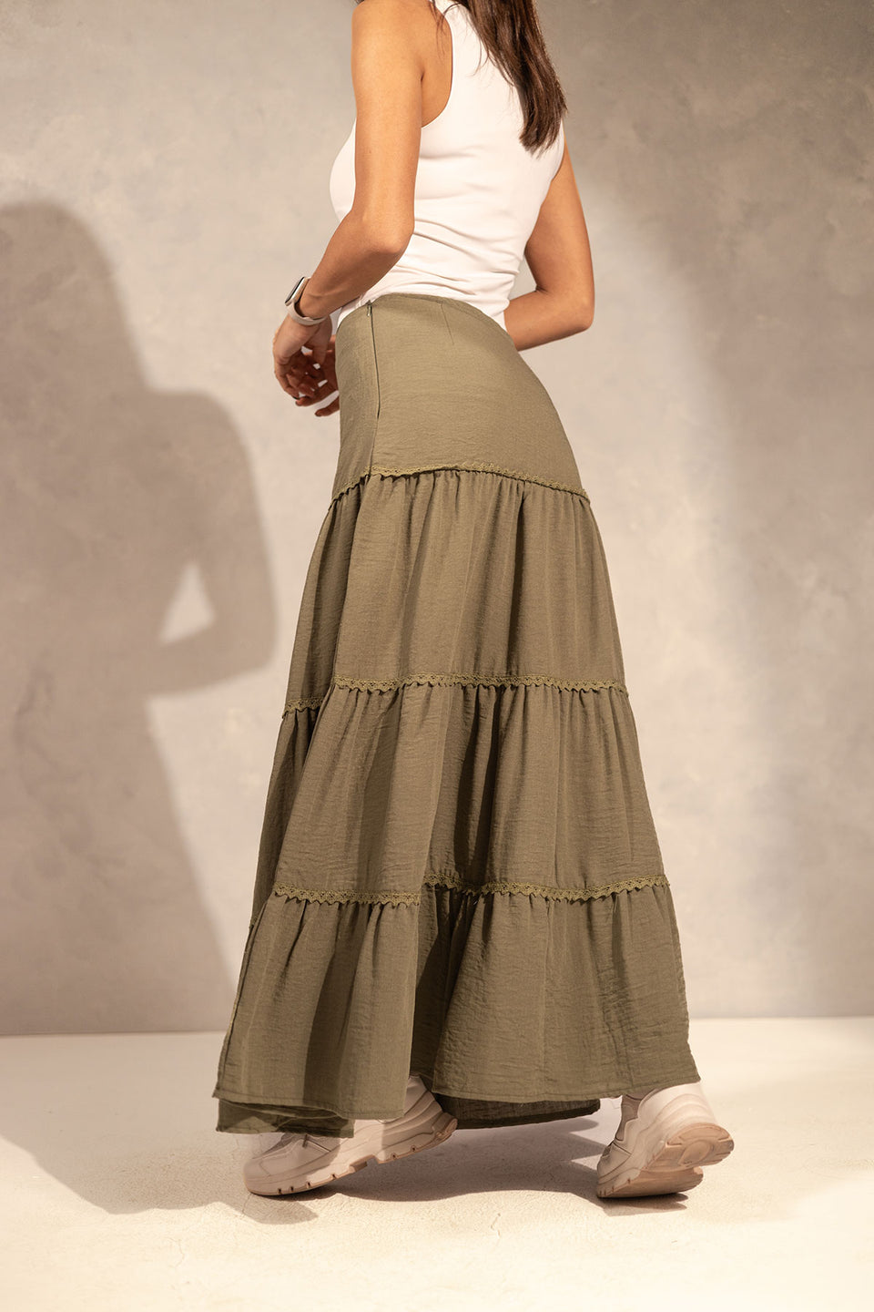 Olive Comfort Summer Skirt