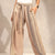 BeigeTwo Side Summer Flared Pants