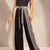 BlackTwo Side Summer Flared Pants