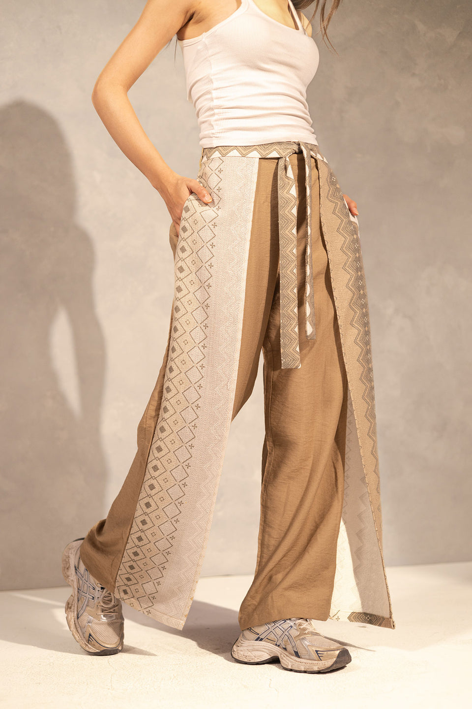 CoffeTwo Side Summer Flared Pants