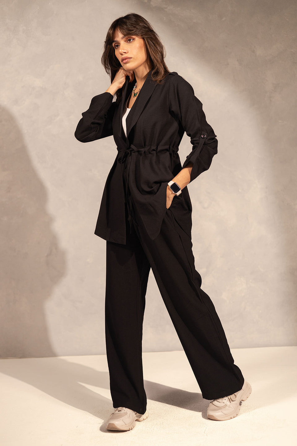 Black Chic Tied Summer Set