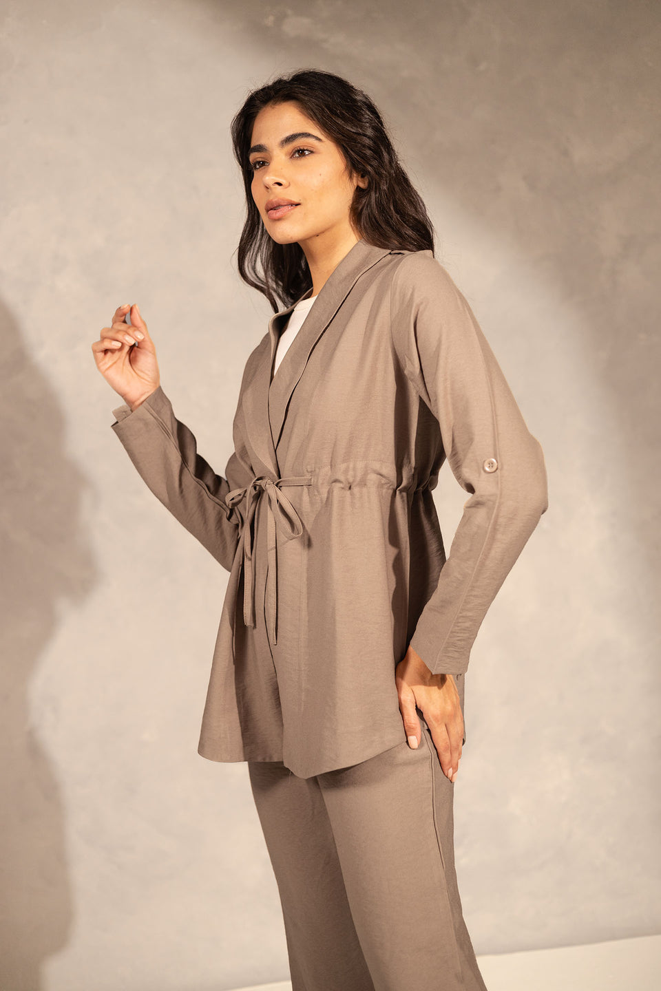 Coffe Chic Tied Summer Set