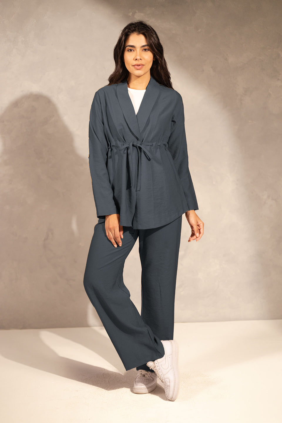 Navy Chic Tied Summer Set
