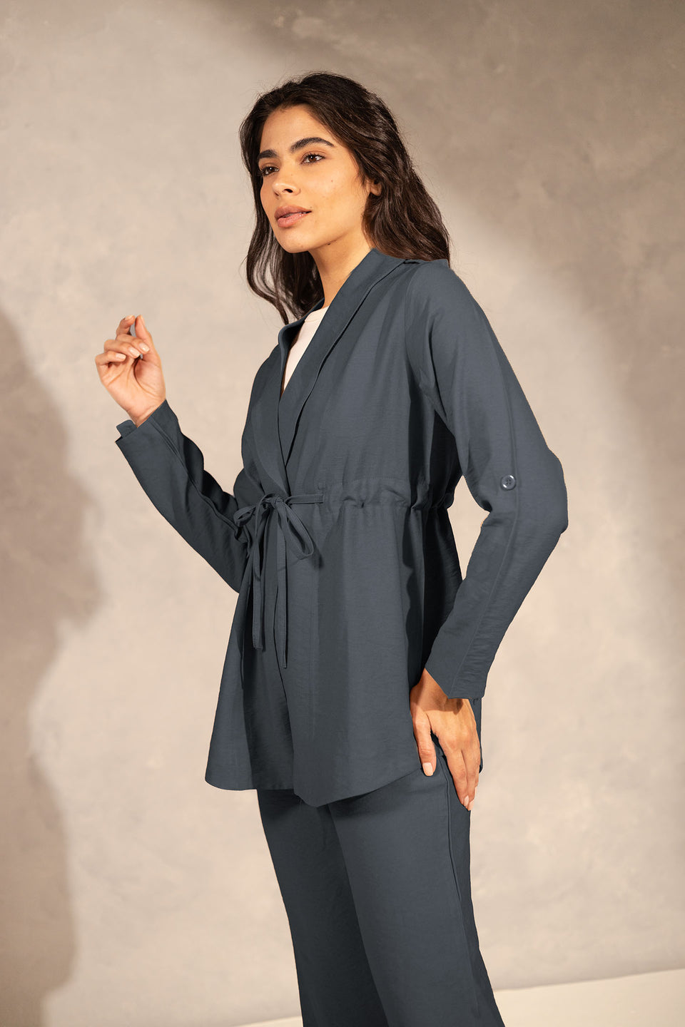 Navy Chic Tied Summer Set