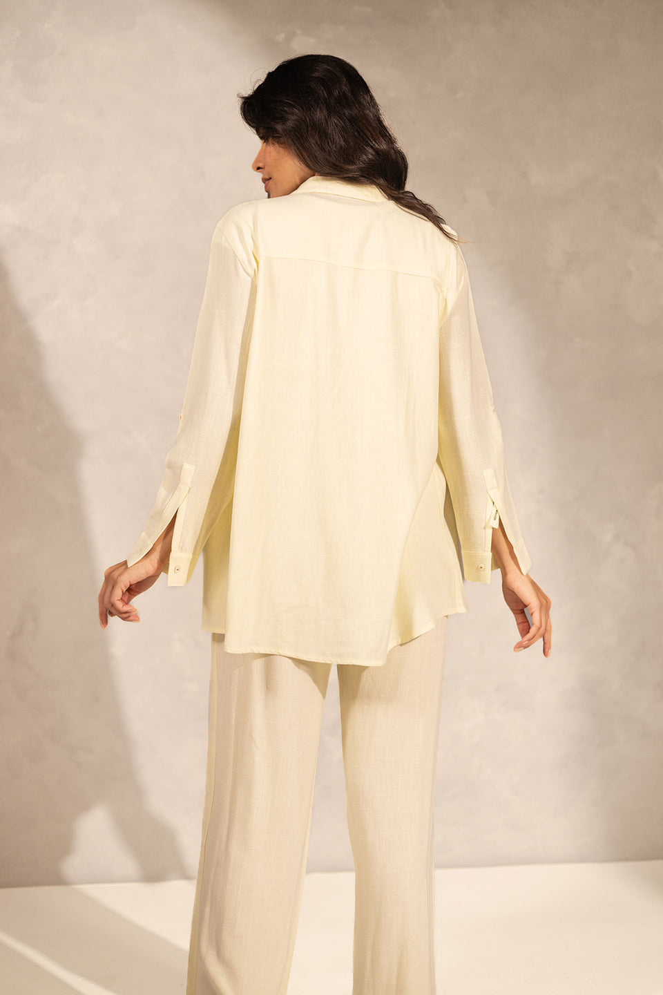 Yellow Oversize Comfort Linen Set