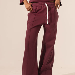 Burgundy Comfort Summer Pants