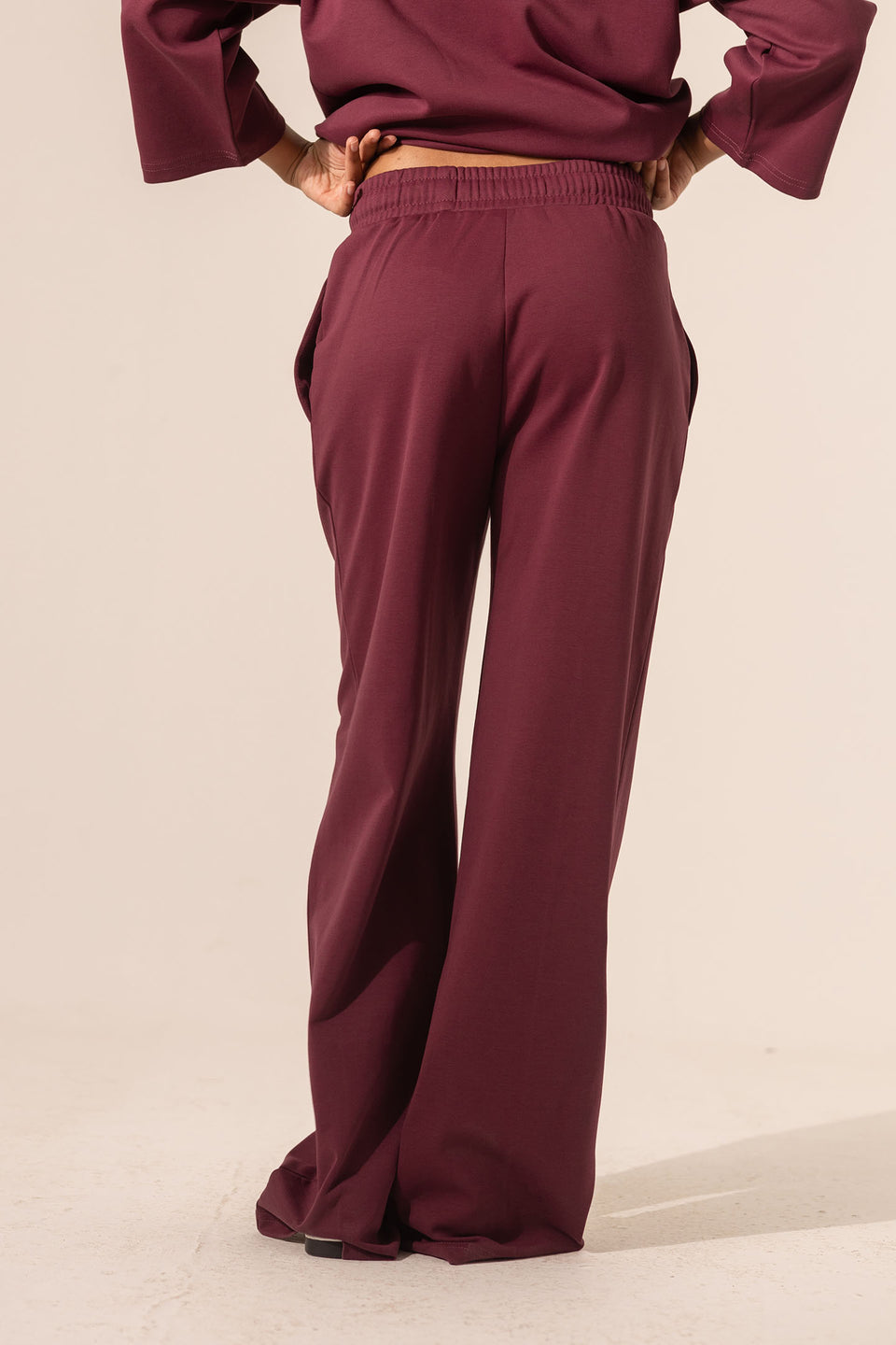 Burgundy Comfort Summer Pants