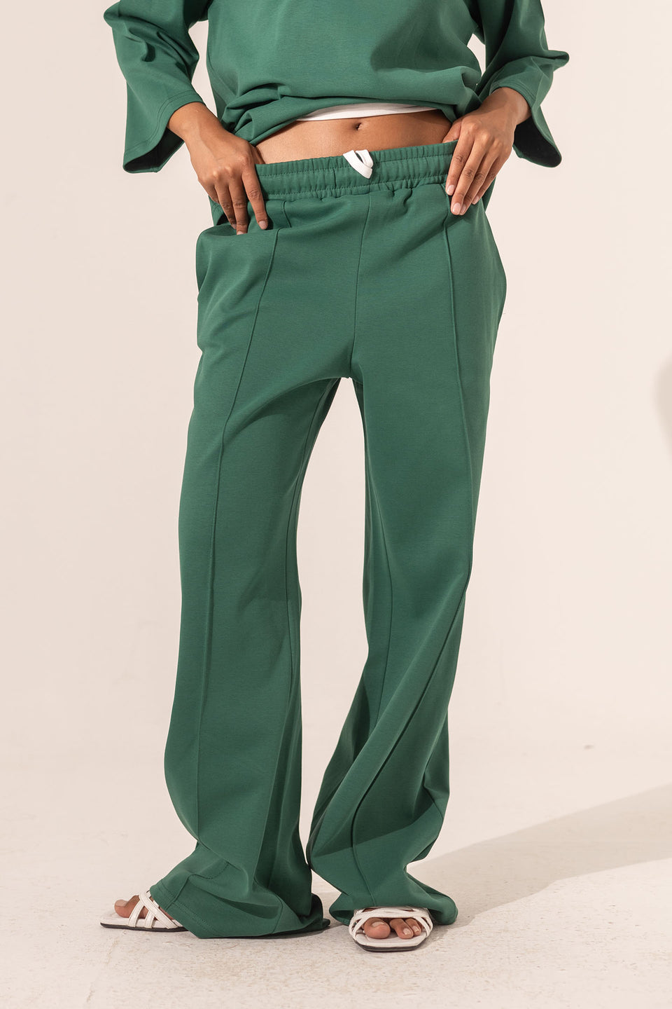 Green Comfort Summer Pants