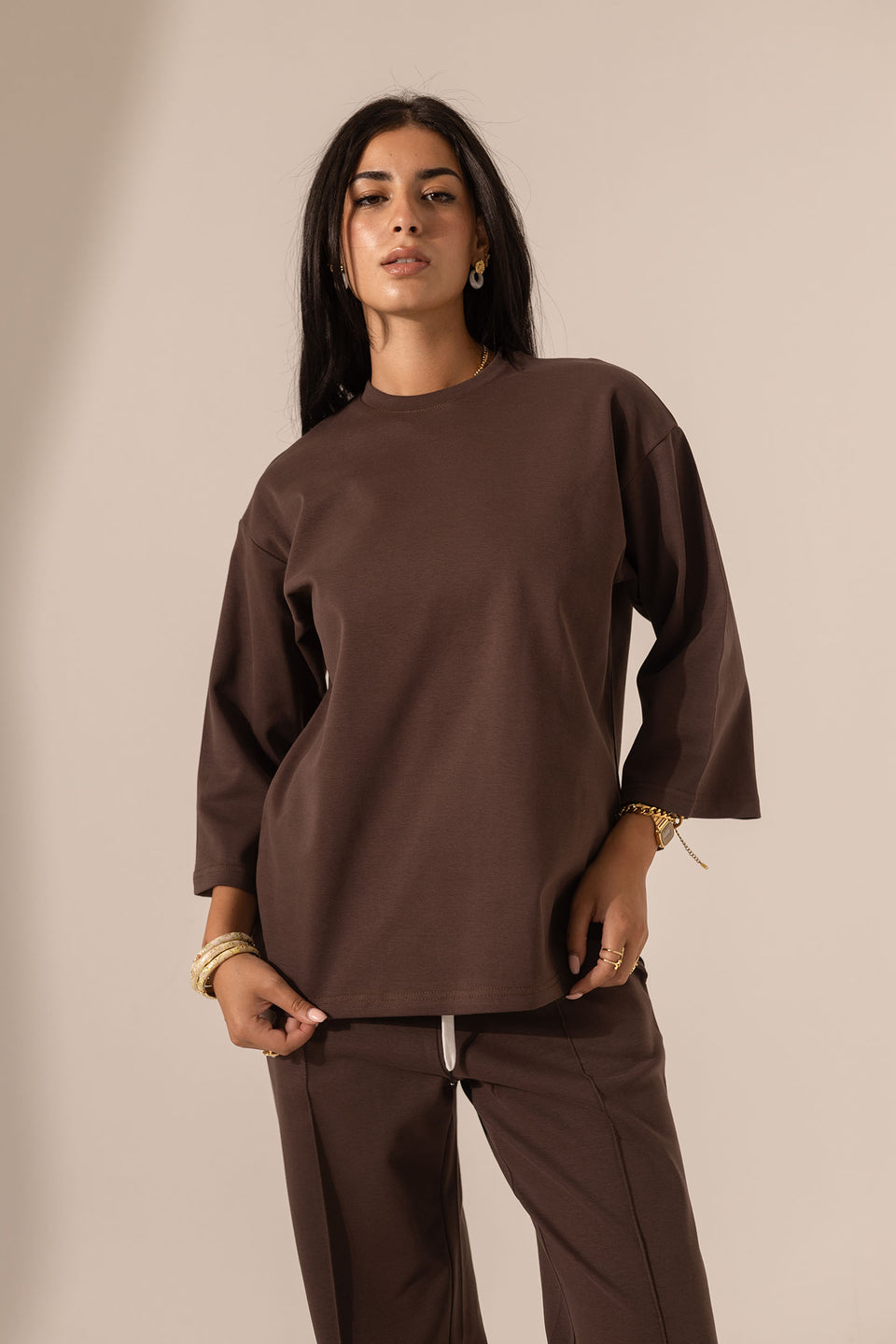 Brown Comfort Summer T-shirt