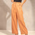 Orange Wide Leg Tied Pants