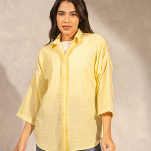Yellow Comfort Linen Shirt