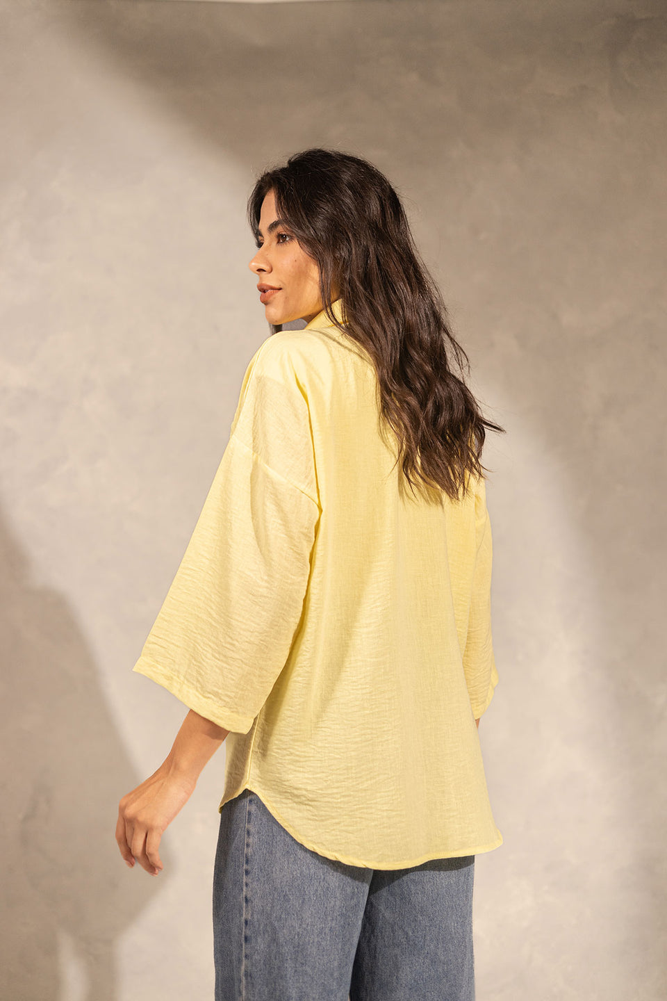 Yellow Comfort Linen Shirt