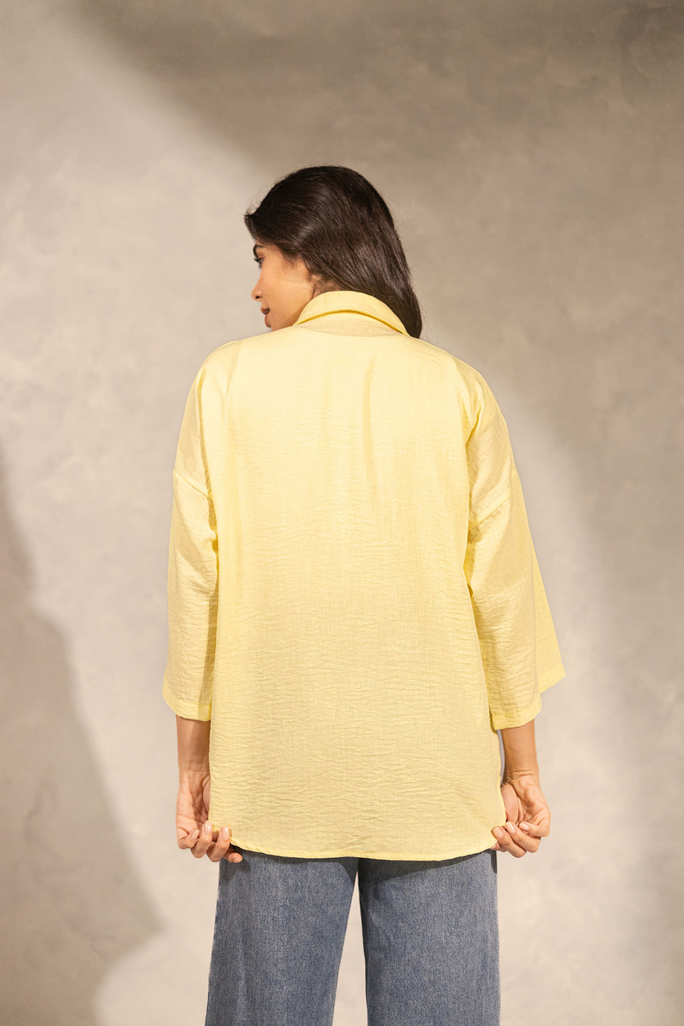 Yellow Comfort Linen Shirt
