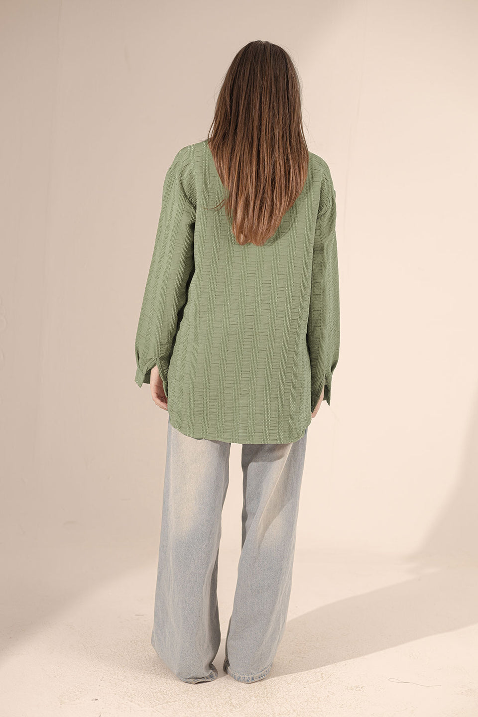 Olive Patterned Comfort Shirt