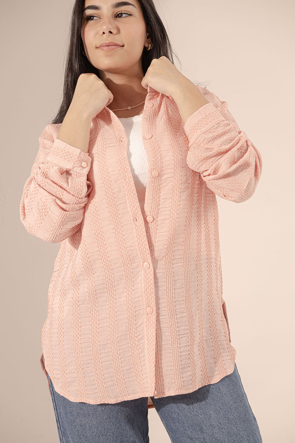 Pink Patterned Comfort Shirt
