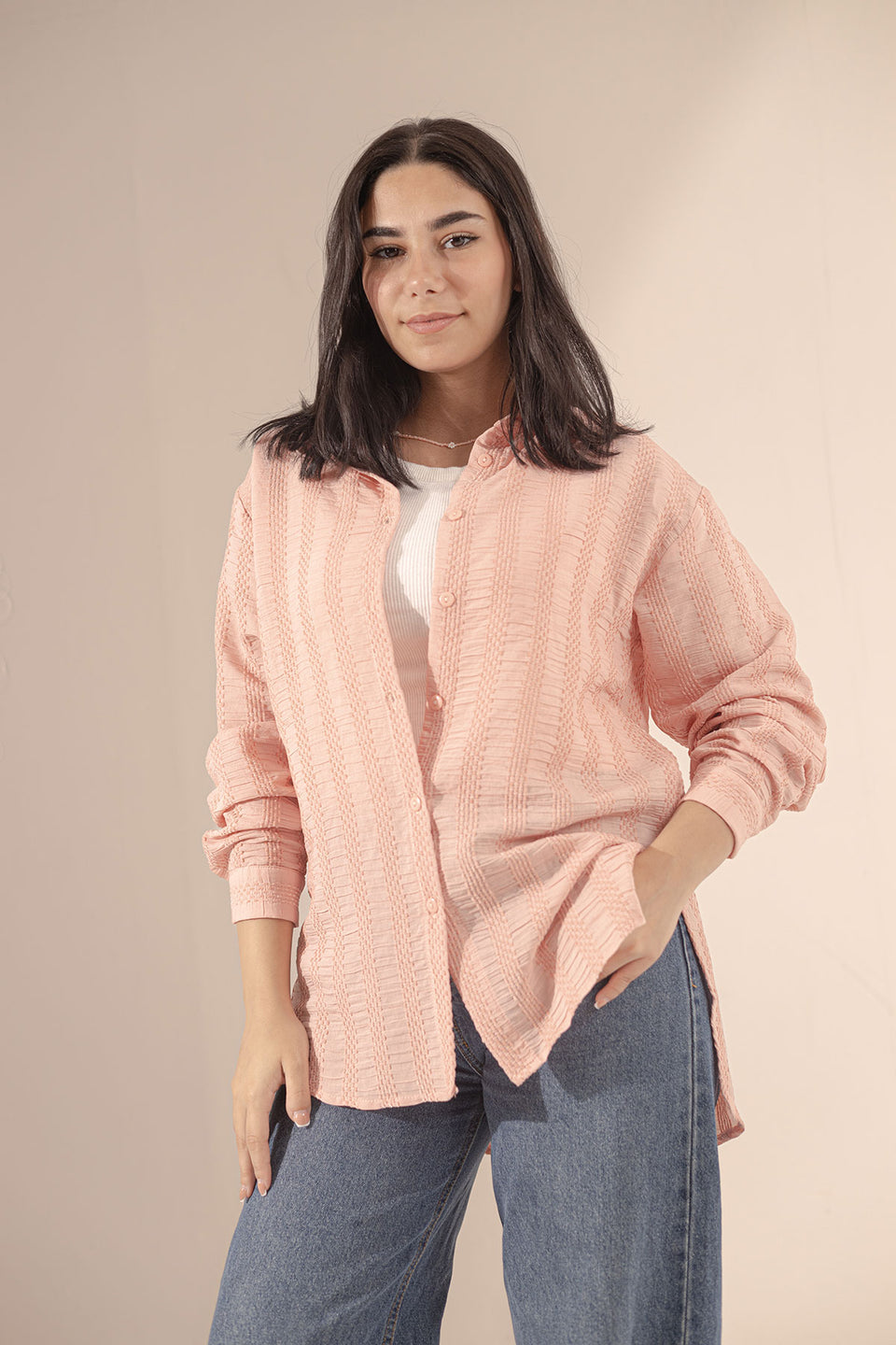 Pink Patterned Comfort Shirt