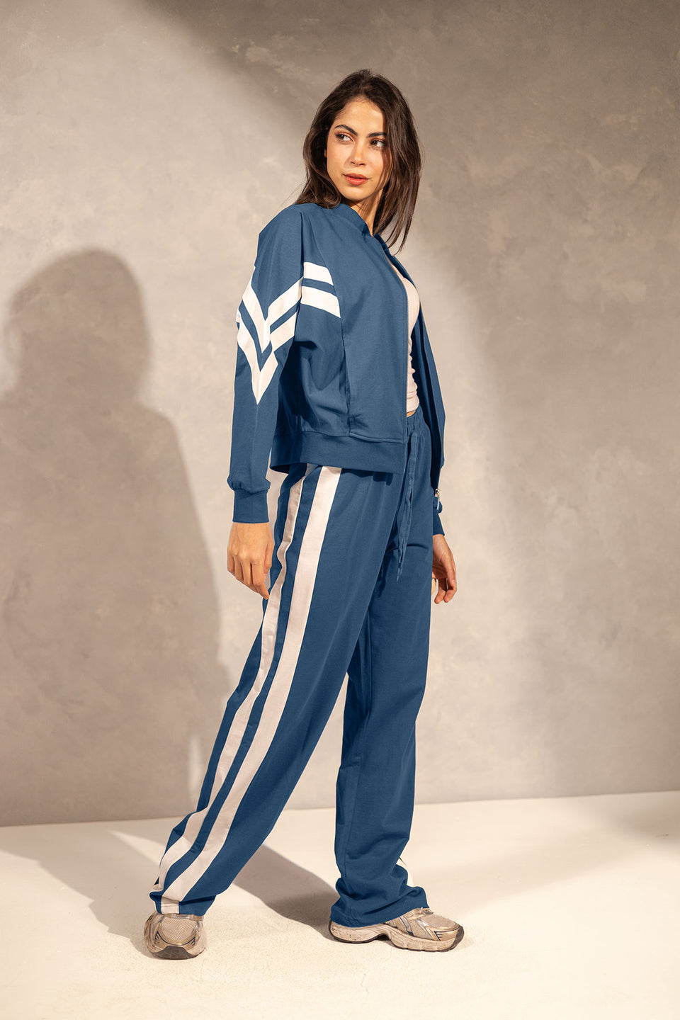 Blue Summer Zipper Comfort Set