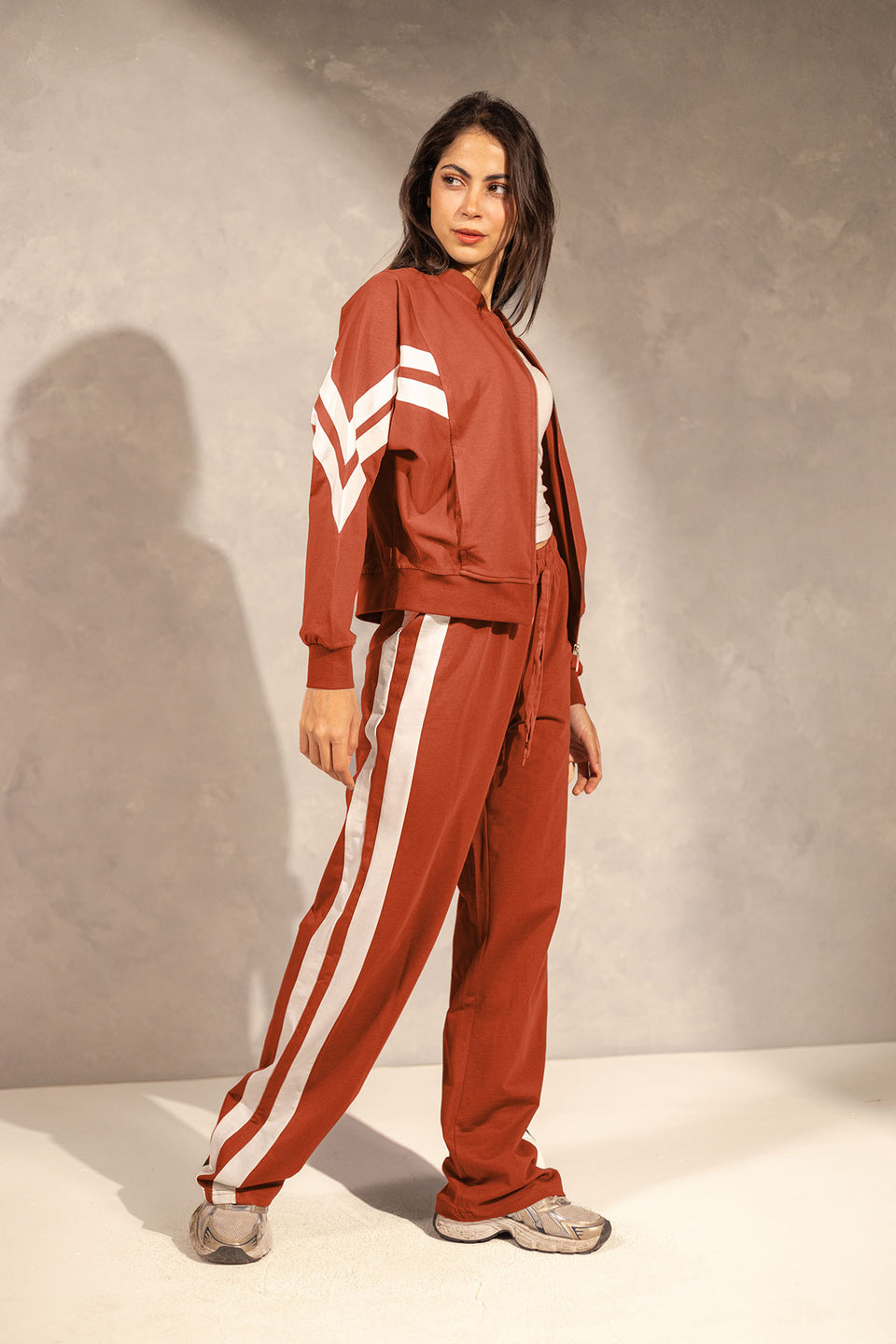 Orange Summer Zipper Comfort Set