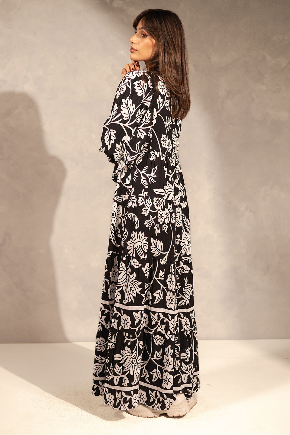 Black Patterned Dress