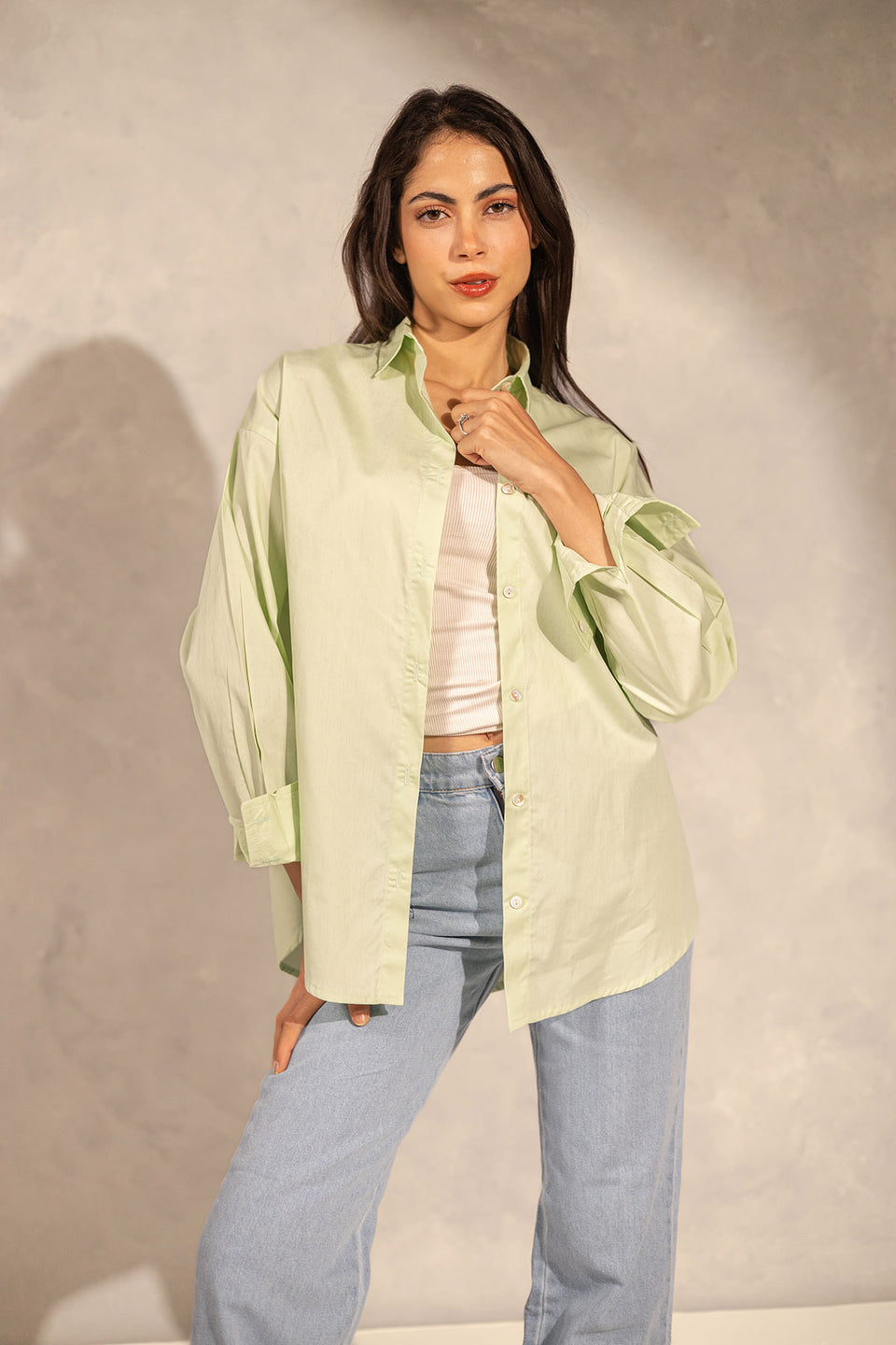 Mint Long Sleeves Shirt