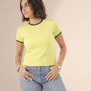 Lime Round Neck Basic