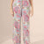 Pink Printed Summer Pants