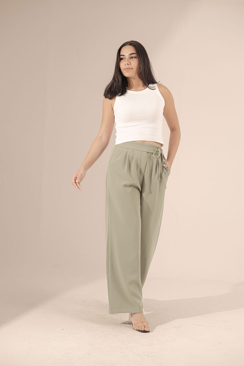 Bestag Tied Wide-Leg Pants