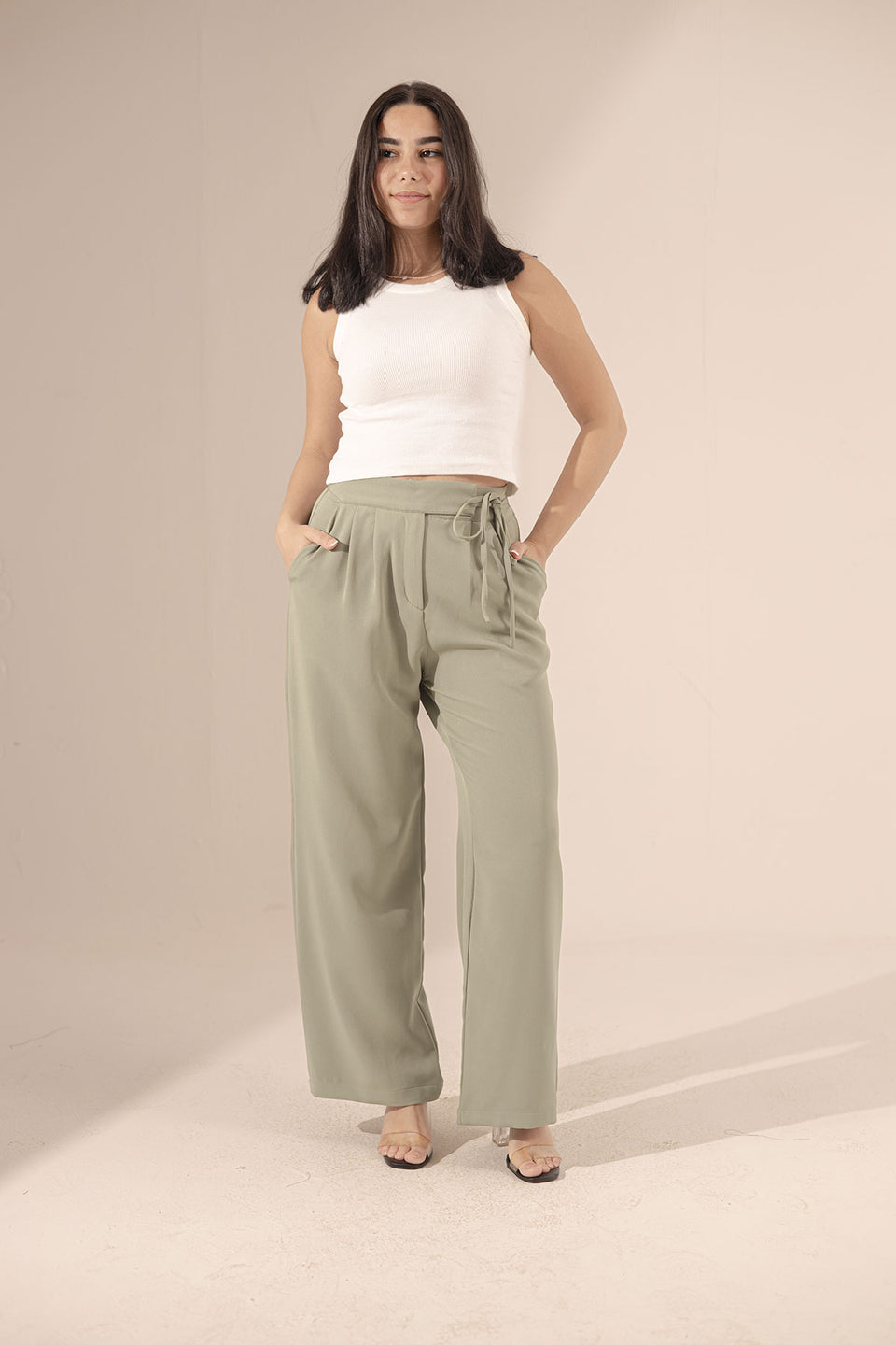 Bestag Tied Wide-Leg Pants