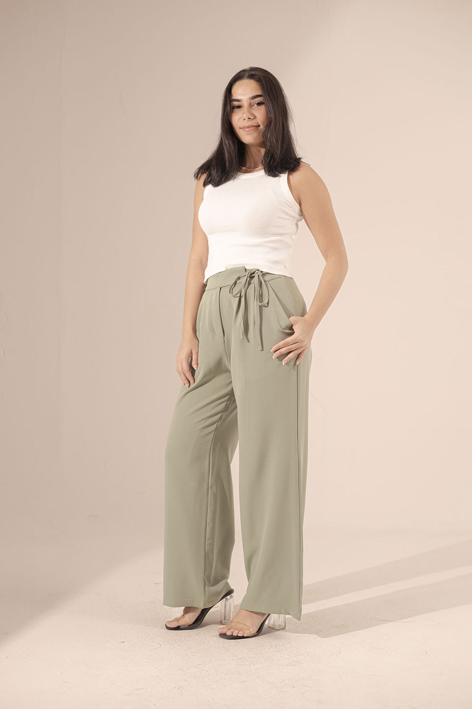 Bestag Tied Wide-Leg Pants
