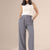 Navy Tied Wide-Leg Pants